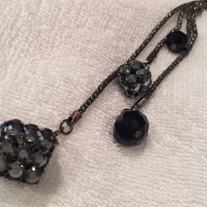 Cute long black necklace